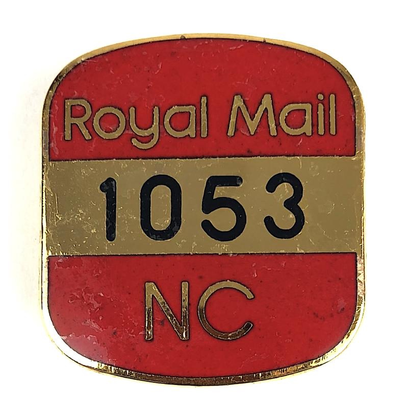 General Post Office Royal Mail postmans 1053 NC security area badge