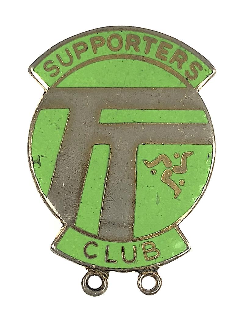 I.O.M. TT Motorcycle Racing Isle of Man supporters club badge
