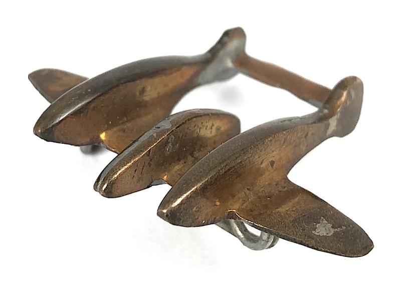 USAF Lockheed P-38 Lightning Fighter Plane copper penny fundraising badge