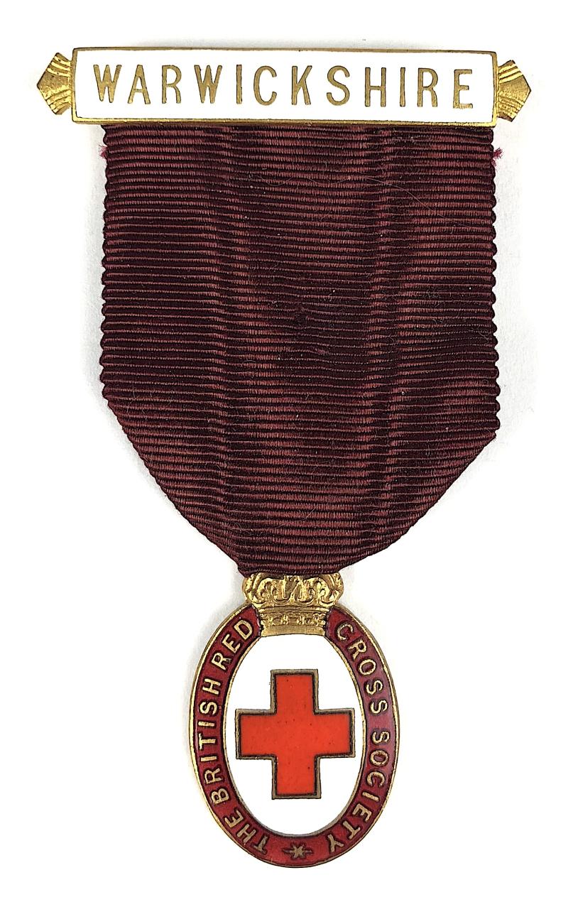 British Red Cross Society Warwickshire Honorary Vice President Medal