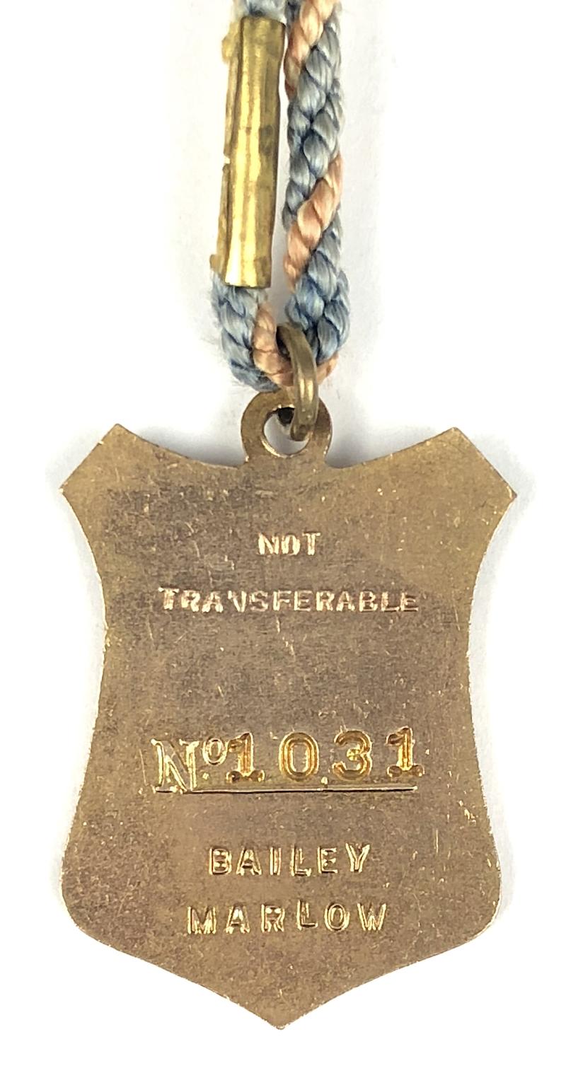 1971 Henley Royal Regatta stewards enclosure badge