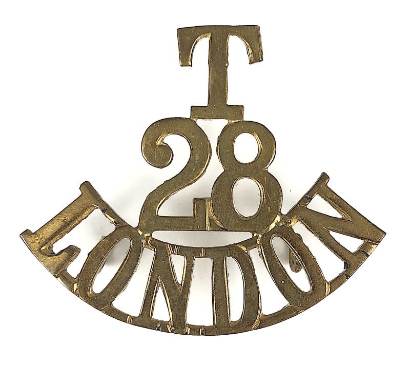 Territorial 28th County of London Artists Rifles regimental shoulder title badge