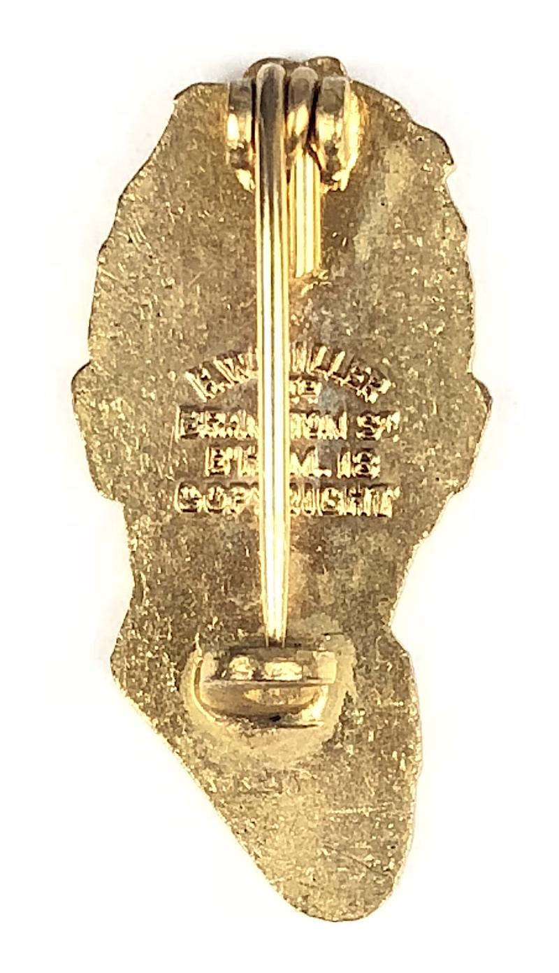 George West Scottish Comedian & Variety Entertainer Song Badge by H.W. Miller