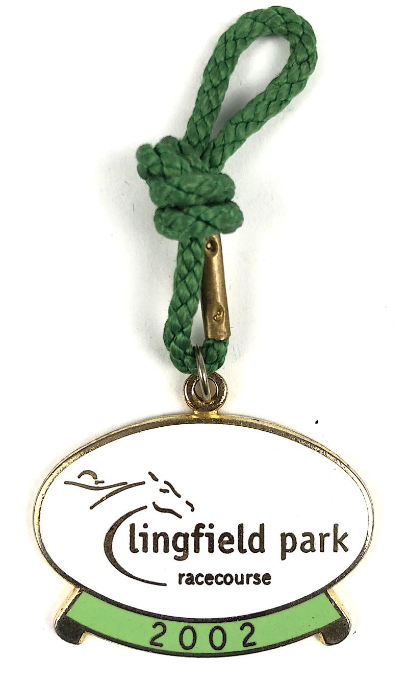 2002 Lingfield Park Racecoure horse racing club badge
