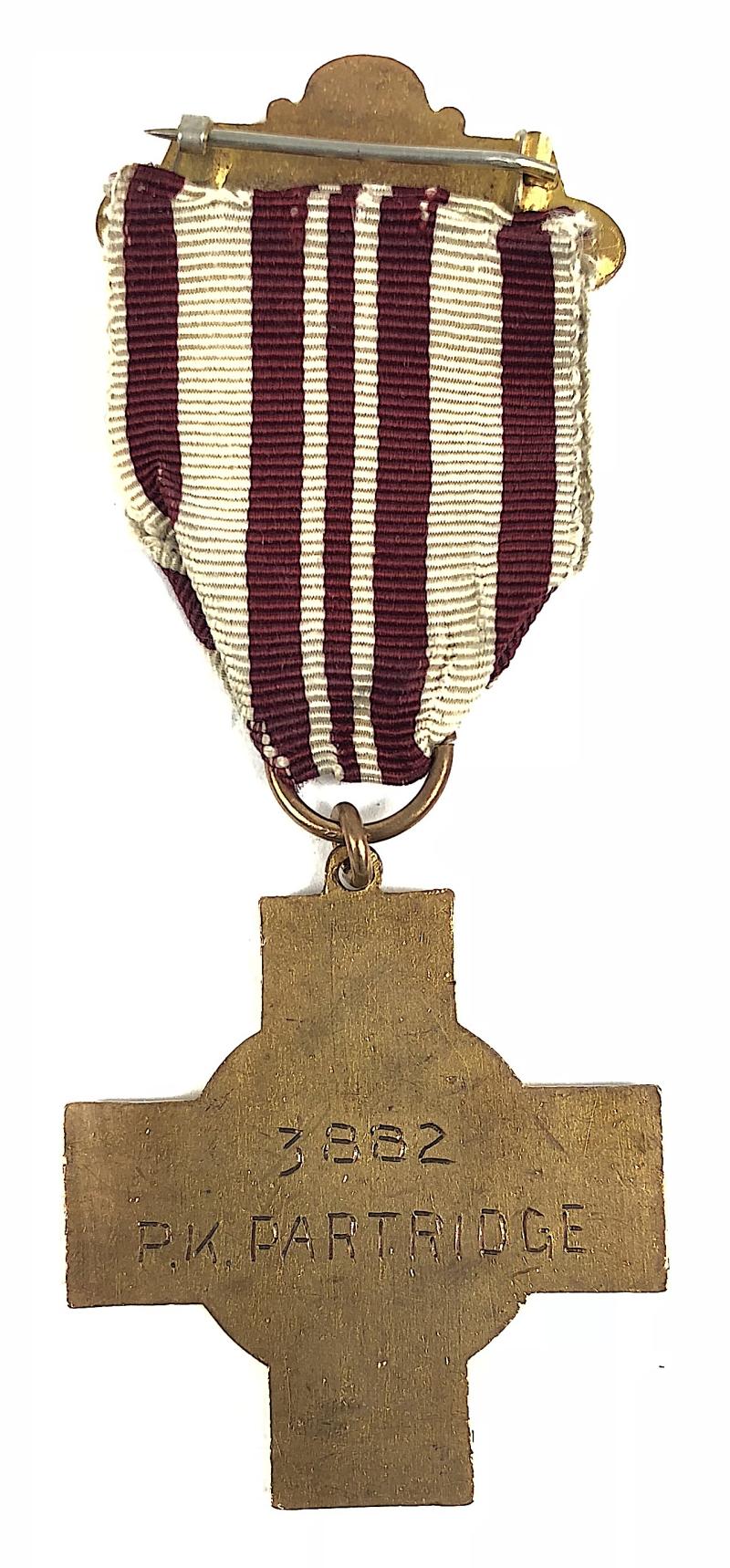 British Red Cross Society Proficiency Anti Gas Training named medal