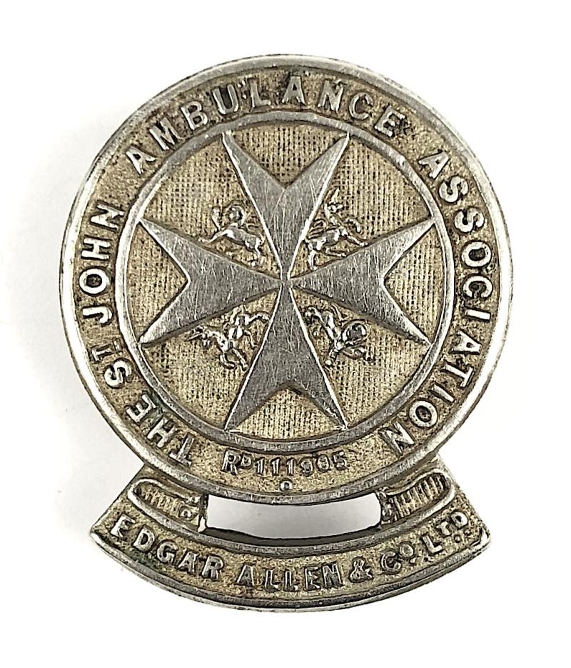 Edgar Allen & Co Ltd Steel Maker & Engineer St John Ambulance Association Badge Sheffield