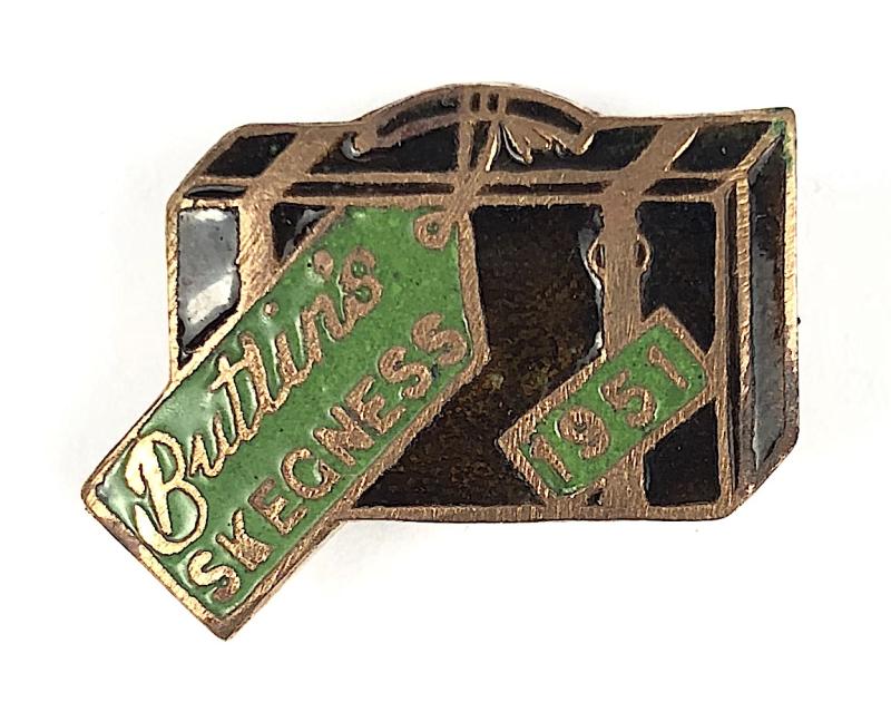 Butlins 1951 Skegness Holiday Camp Suitcase Badge