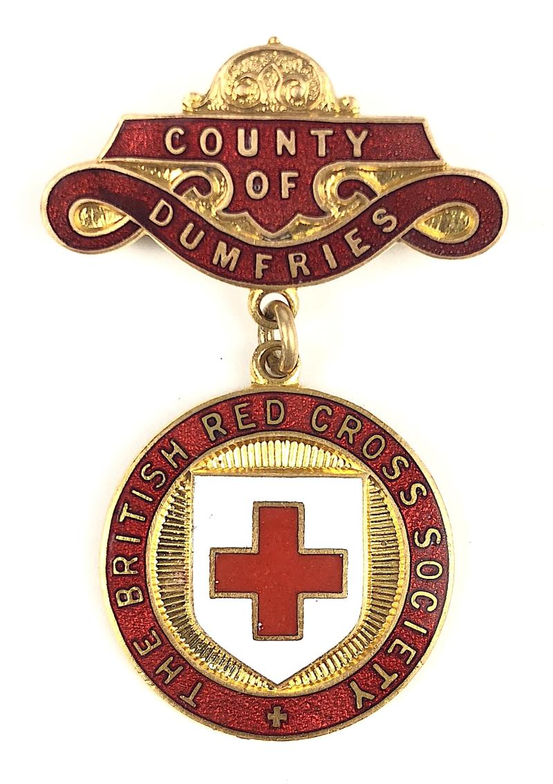 British Red Cross Society County of Dumfries Badge Scotland