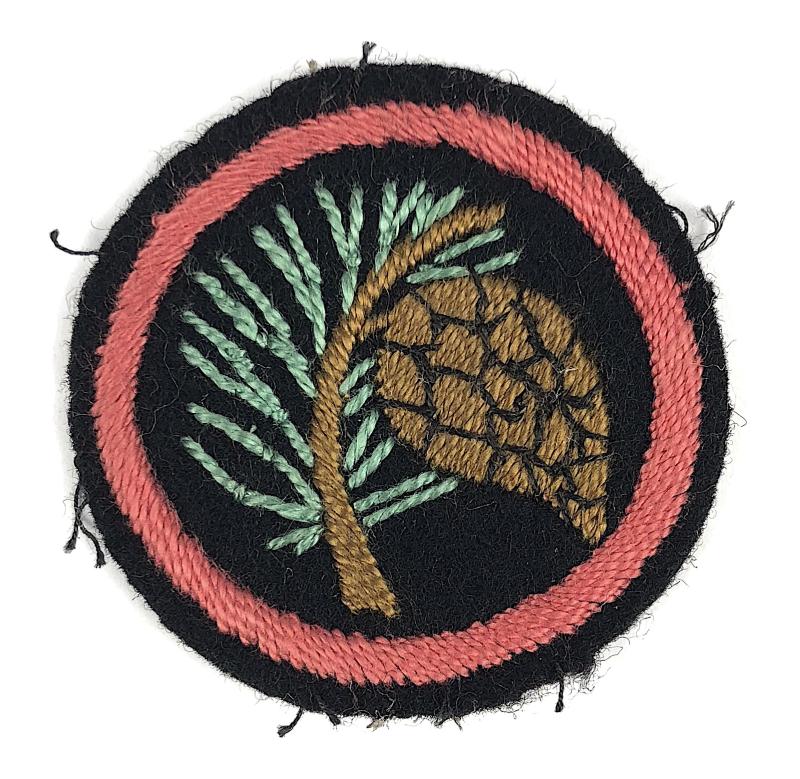 Girl Guides Pine Tree patrol emblem felt cloth badge
