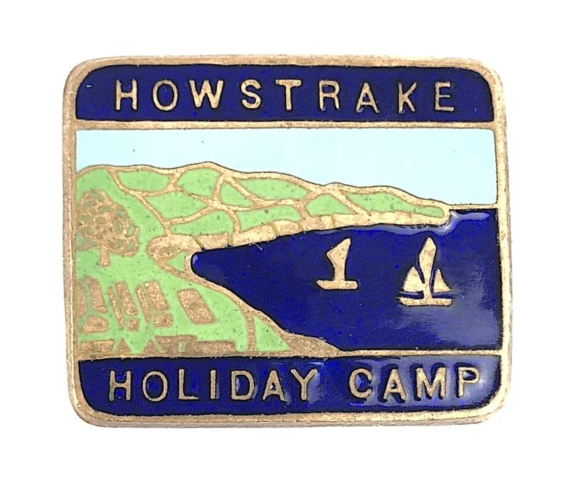 Howstrake Holiday Camp enamel badge Douglas Isle of Man