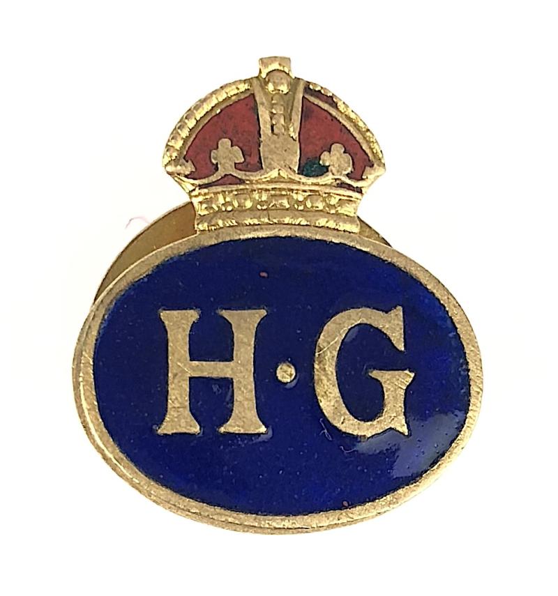 WW2 Home Guard Invasion Defence home front lapel badge
