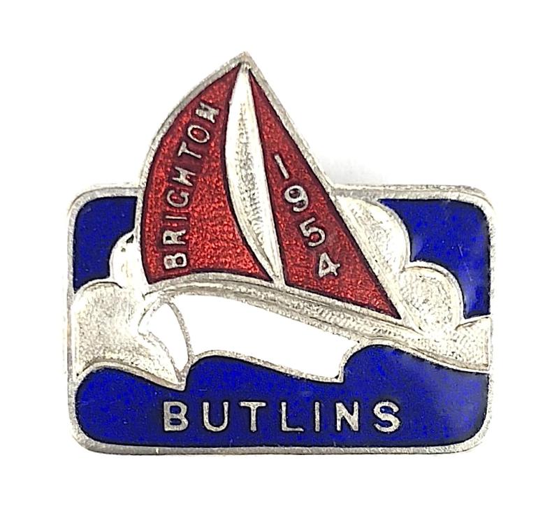 Butlins 1954 Brighton Holiday Camp sailing yacht badge