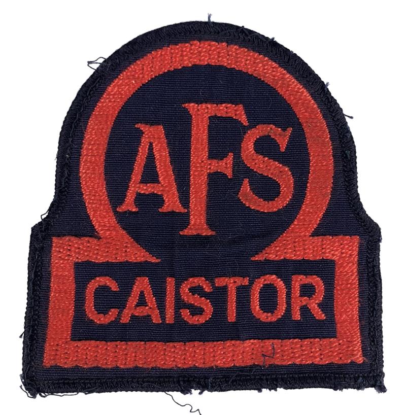 Auxiliary Fire Service AFS Caistor Lincoln Overall Breast Badge