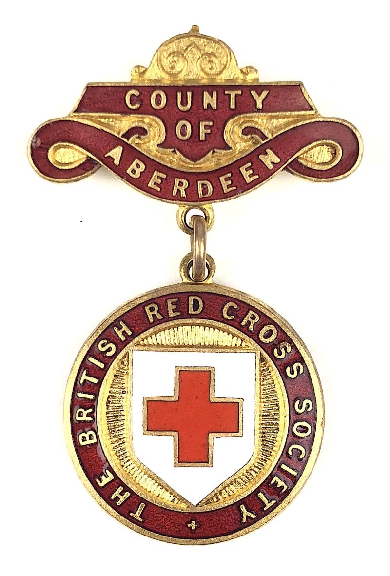 British Red Cross Society County of Aberdeen Badge Scotland