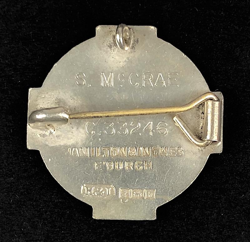 Registered Mental Nurse Scotland 1971 Hm silver RMN badge