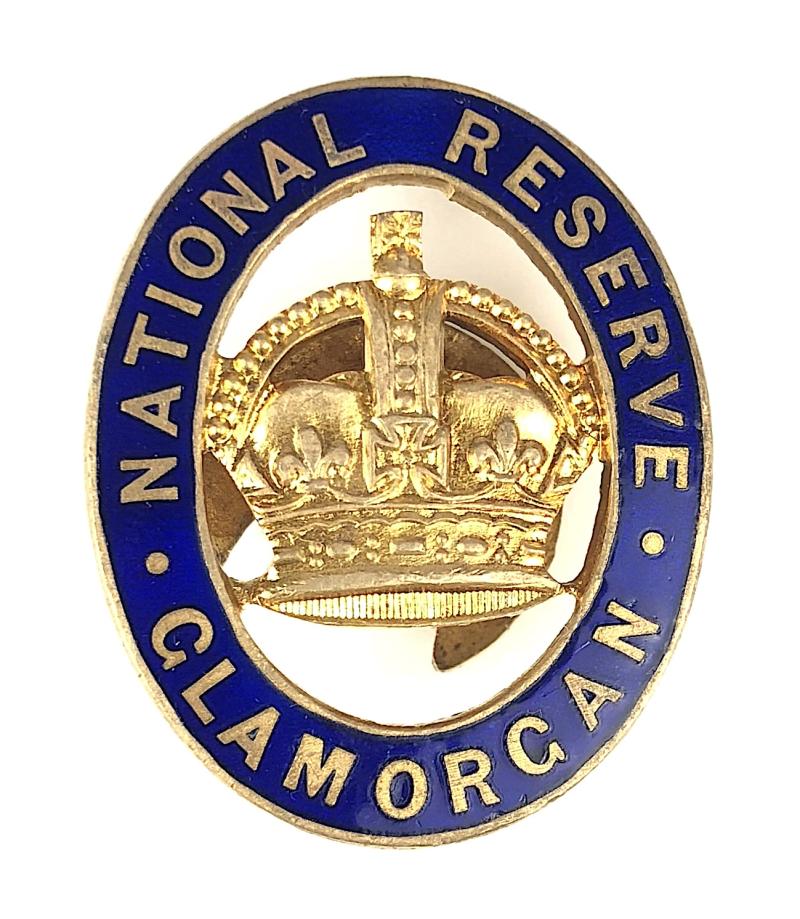 WW1 National Reserve Glamorgan home front badge Wales