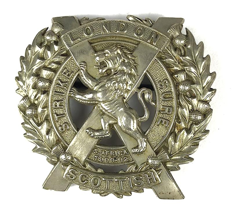 14th County of London Battalion London Scottish Glengarry Pin Badge