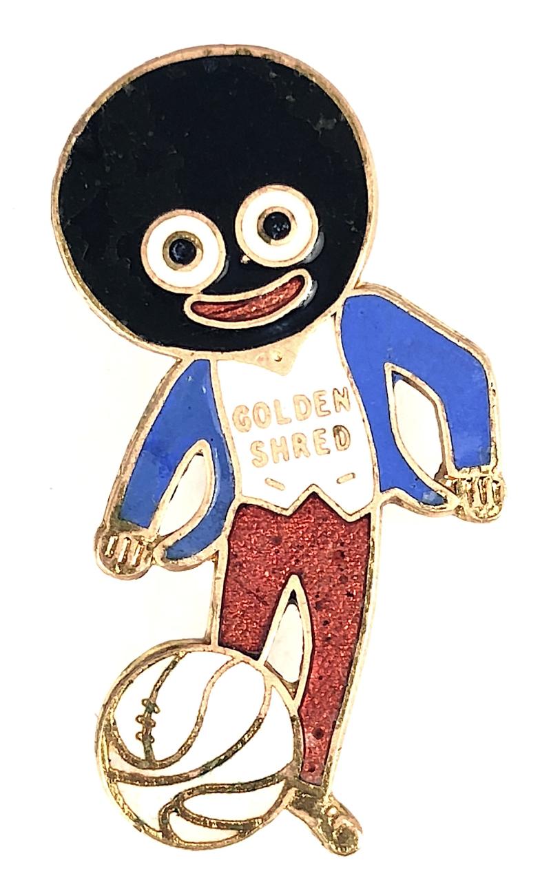 Robertsons Golly footballer white waistcoat advertising badge by J.R.GAUNT