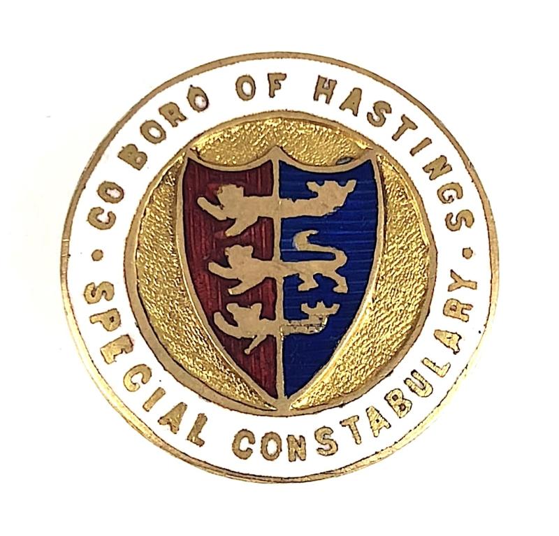 WW1 County Borough of Hastings Special Constabulary Lapel Badge Sussex