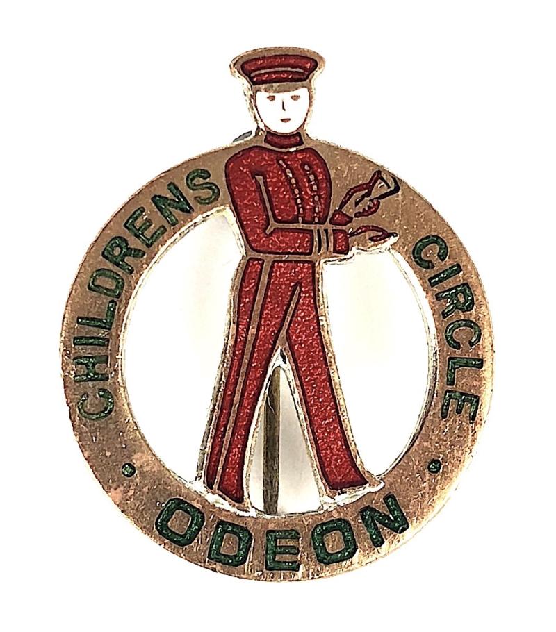 Odeon Cinema Childrens Circle pageboy advertising badge by H.W.Miller