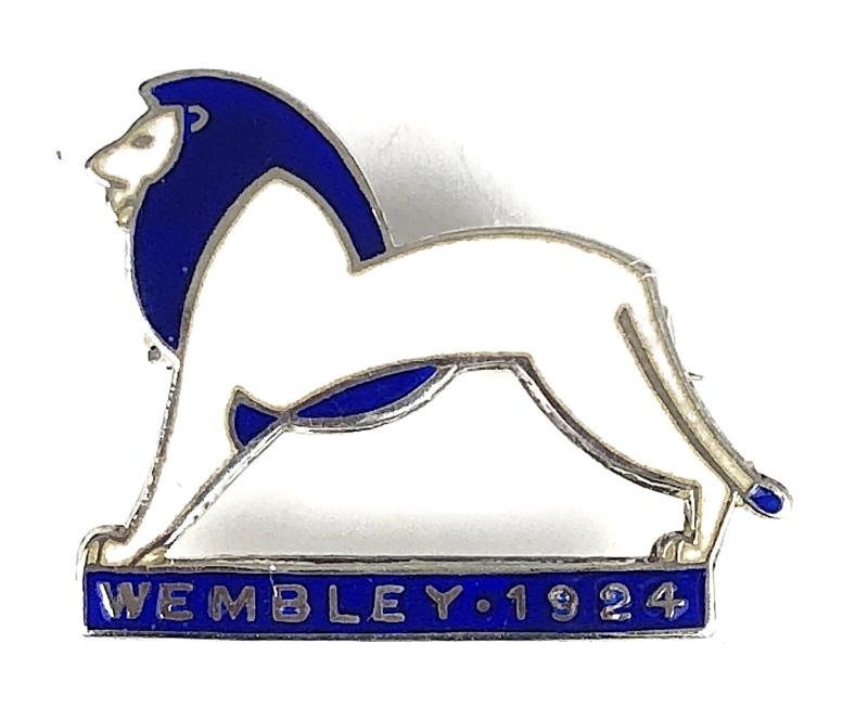 1924 British Empire Exhibition Wembley Lion silver badge by Charles Horner