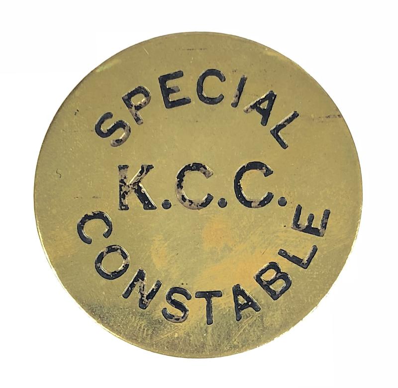 WWI Kent County Constabulary Special K.C.C. Constable Badge