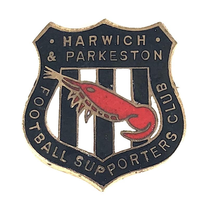 Harwich & Parkeston Football Supporters Club pin badge