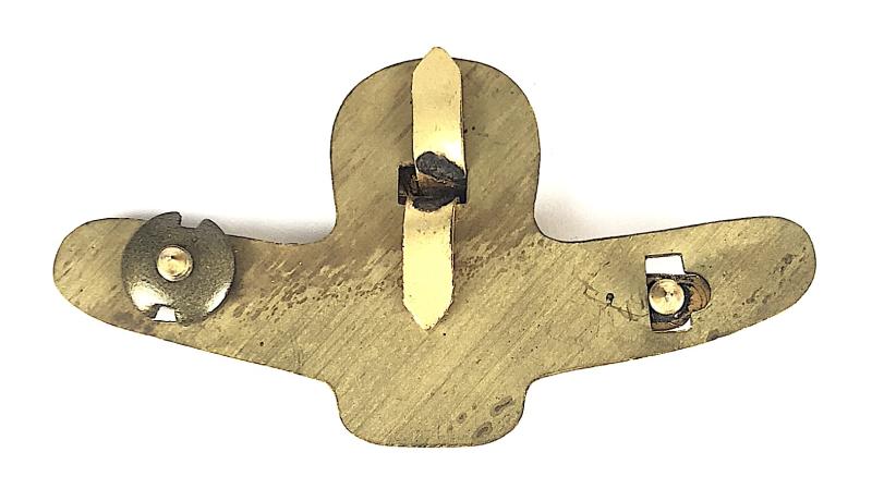 WW2 Royal Air Force officers field service RAF hat badge by Ludlow London