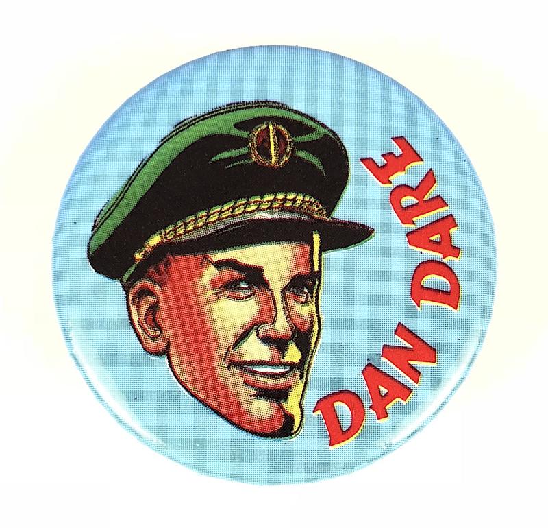 Dan Dare Eagle Comic Hero tin button badge © Fleetway Publications