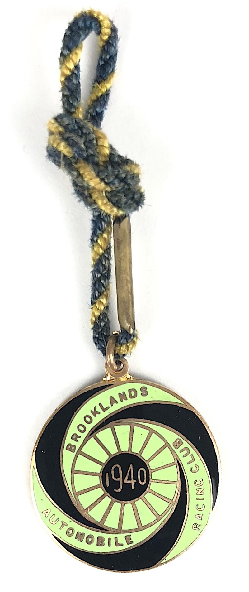 Brooklands Automobile Racing Club BARC 1940 gentleman's membership badge