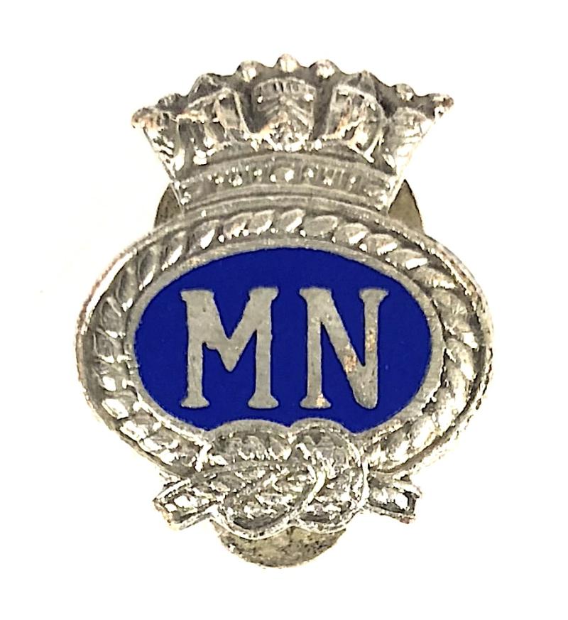 WW2 Merchant Navy enamel lapel badge