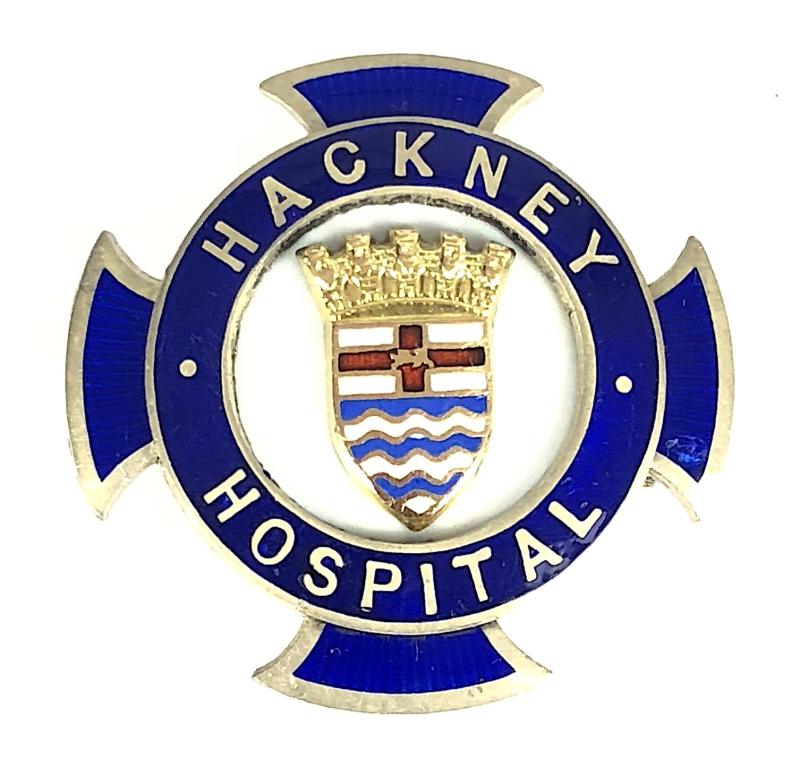 Hackney Hospital London County Council 1939 silver nurses badge