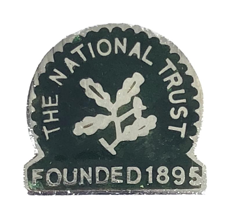 The National Trust Vintage Enamel Membership Badge Founded 1895