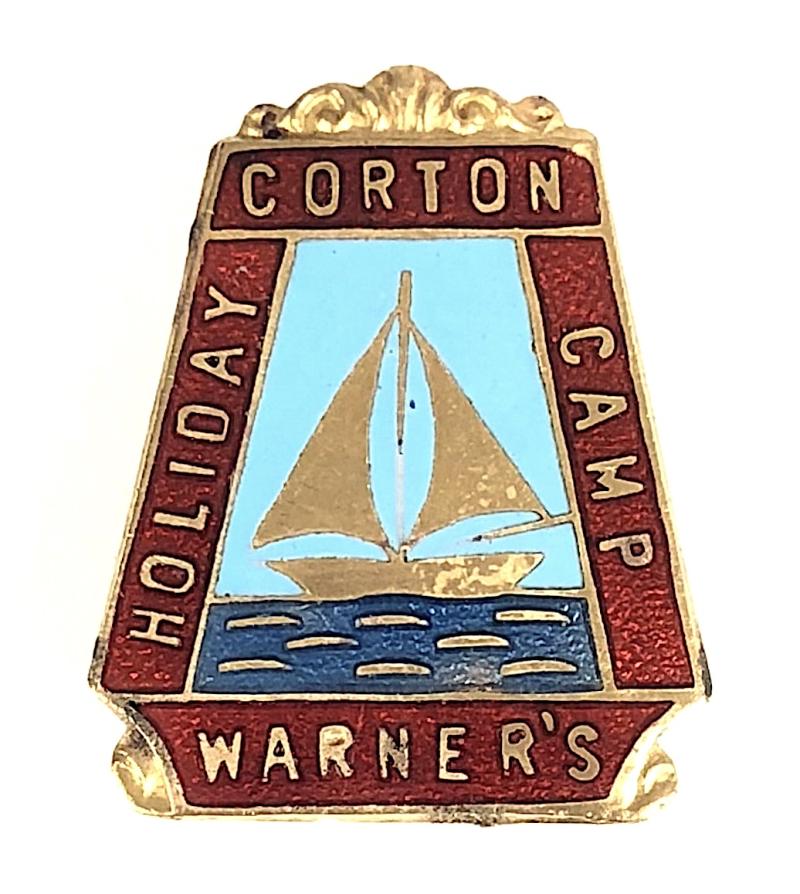Warners Holiday Camp Corton Suffolk sailing yacht badge