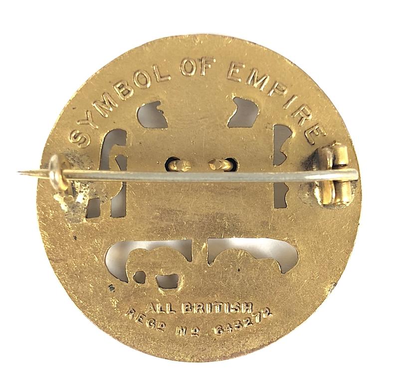 WW1 Union Jack Flag British Bulldog patriotic badge