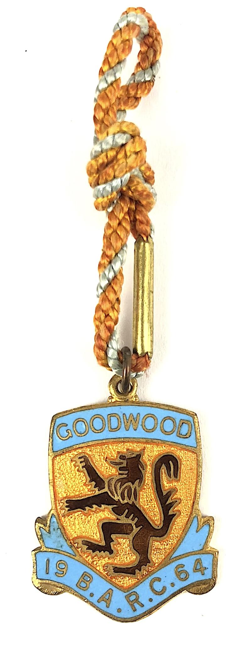 1964 British Automobile Racing Club BARC Goodwood pair of badges