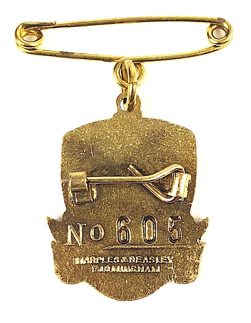 1964 British Automobile Racing Club BARC Goodwood pair of badges