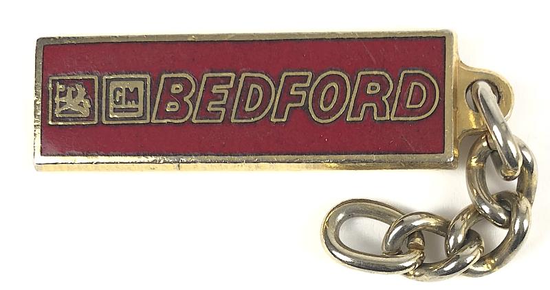 Vauxhall GM Bedford vintage advertising enamel key fob by Manhattan Windsor