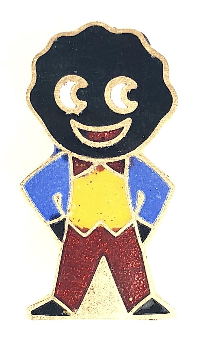 Robertsons 1970s Golly standard advertising badge R.E.V. Gomm