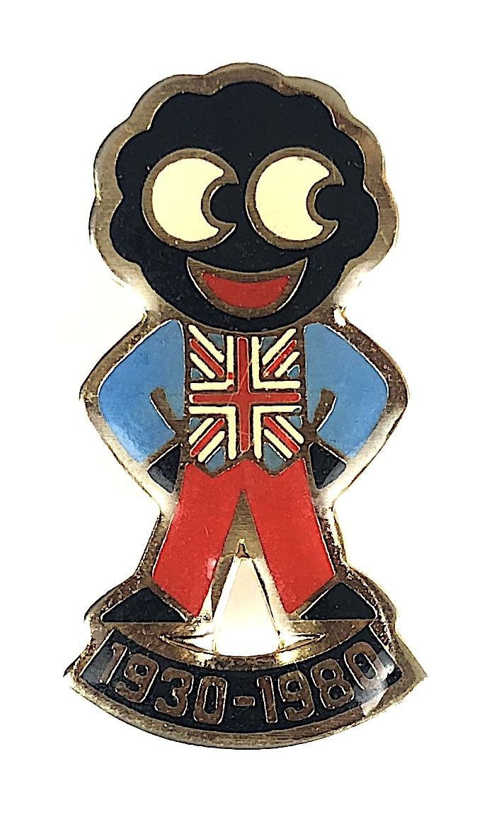 Robertsons 1980 Golly commemorative 50 golden years badge