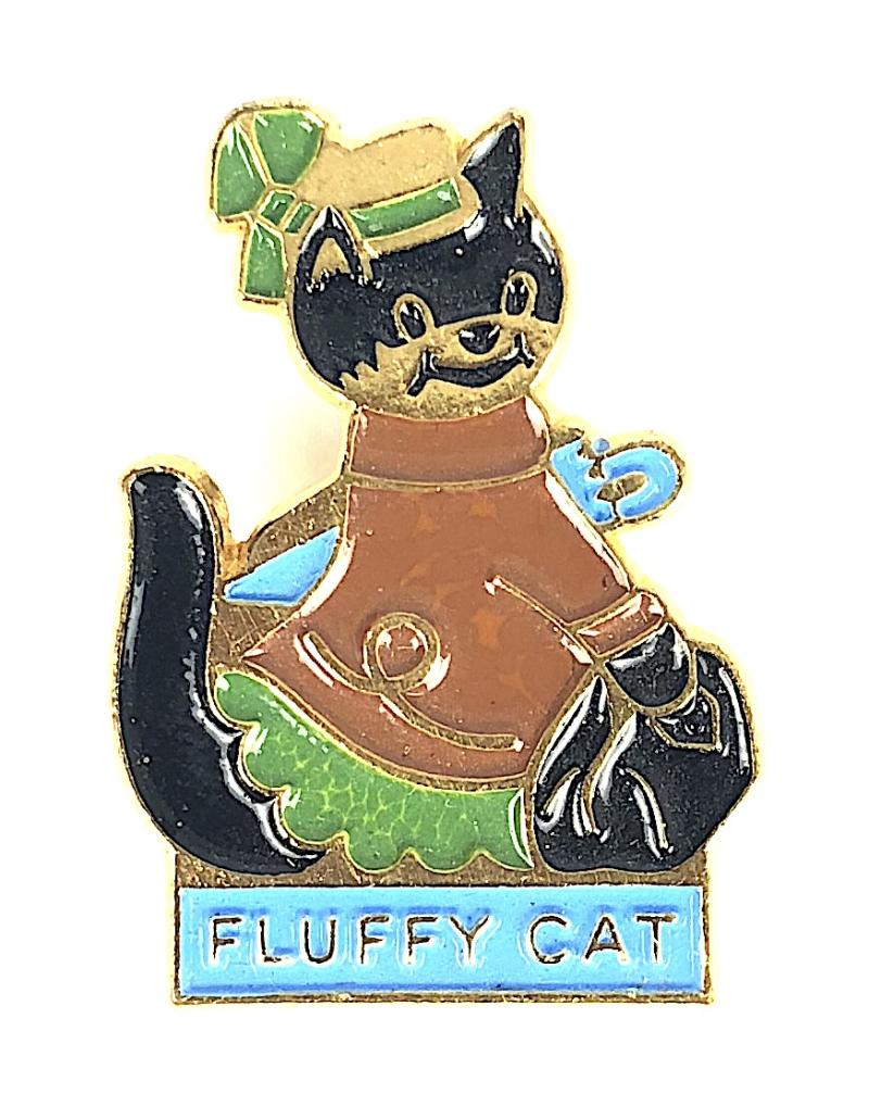 Kelloggs Noddy's Friends Fluffy Cat pin badge