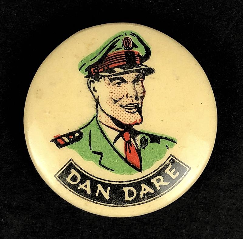 Dan Dare Eagle Comic Hero tin button badge c.1950's