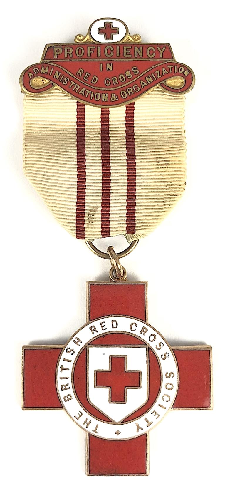 British Red Cross Society Proficiency Administration & Organization Medal