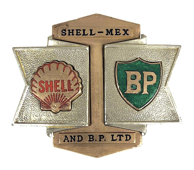 Shell-Mex and B.P. Ltd Oil Company petrol tanker driver cap badge