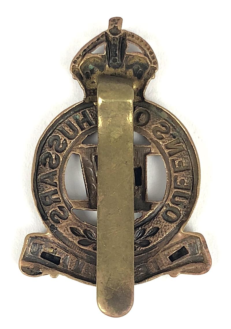4th Queen's Own Hussars post 1906 Cavalry Cap Badge