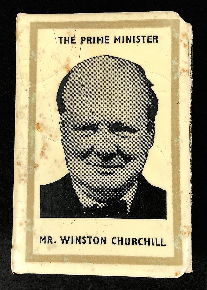 WW2 Winston Churchill matchbox cover