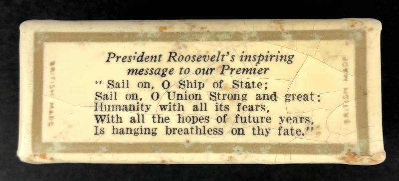 WW2 Winston Churchill matchbox cover