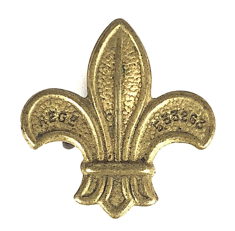 Boy Scouts 1908 pattern brass arrowhead sleeve badge