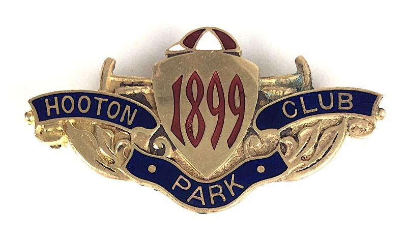 1899 Hooton Park Club Victorian horse racing ladies badge Cheshire 1899 - 1915