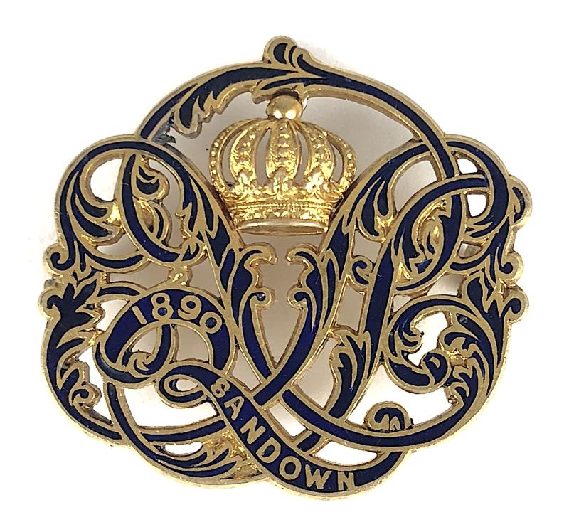 1890 Sandown Park Racecourse horse racing club badge